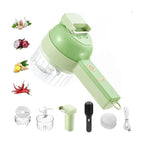 Tritatutto elettrico 4 in 1 senza fili verde