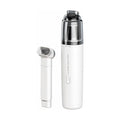 Aspirapolvere portatile bianco 2 in 1 con contenitore trasparente e bocchetta con spazzola