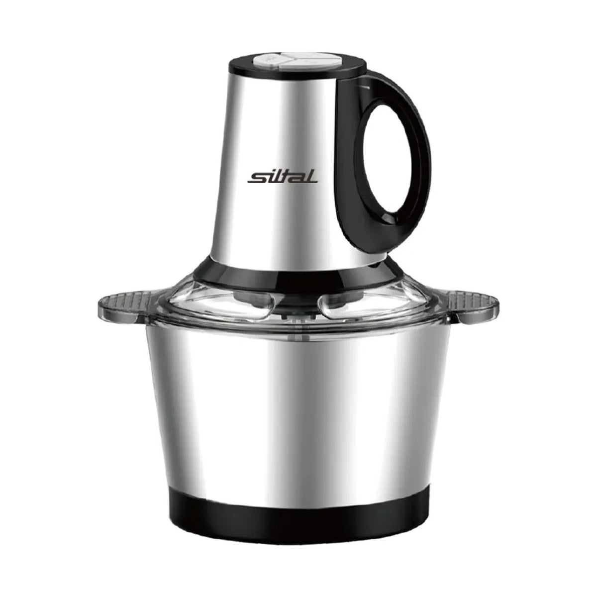 Tritacarne elettrico in acciaio inox da 3,8 litri con coperchio trasparente