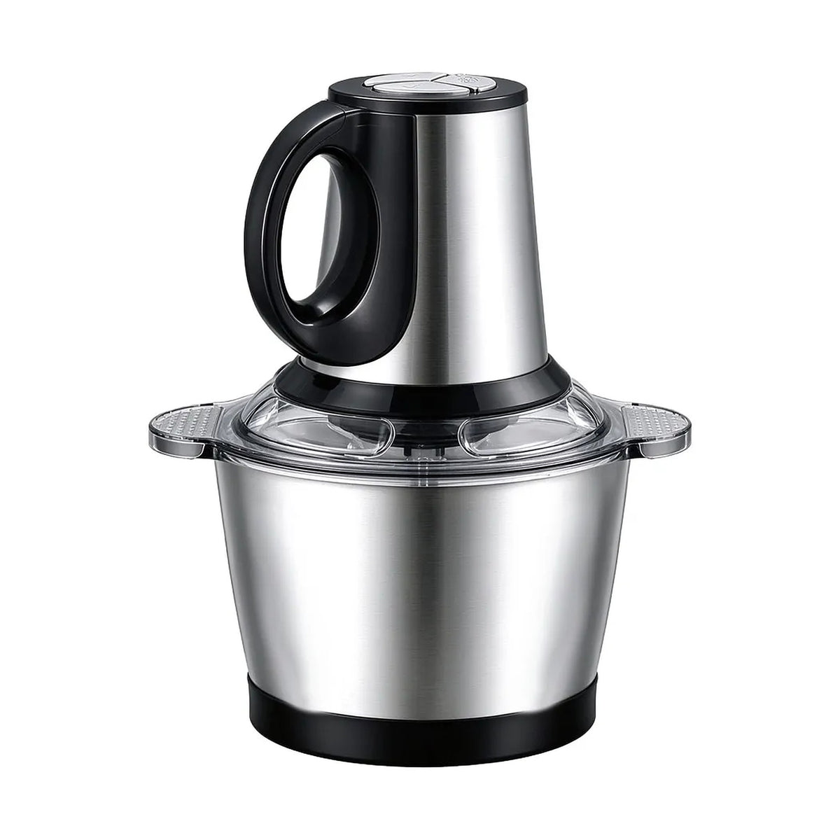 Tritacarne elettrico in acciaio inox da 3,8 litri con coperchio trasparente